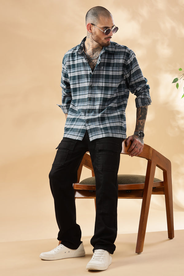 Baygreen Check Stripe Shirt – 100% Cotton, Ultimate Comfort!